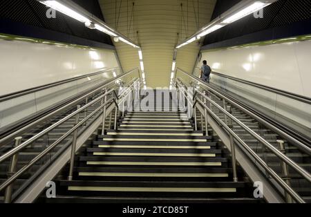 Madrid, 09/06/2017. Nouvelles installations de métro Canillejas. Photo : Maya Balanyá ARCHDC. Crédit : Album / Archivo ABC / Maya Balanya Banque D'Images