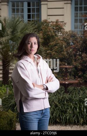 Madrid, 04/15/2018. Entretien avec Garbiñe Muguruza. Photo : Matias petit-fils Archdc. Crédit : Album / Archivo ABC / Matías Nieto Koenig Banque D'Images