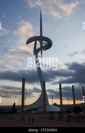 Montjuich (Barcelone), 10/09/2017. Antenne de télécommunication Montjuic. Photo : Inés Baucells ARCHDC. Crédit : Album / Archivo ABC / Inés Baucells Banque D'Images