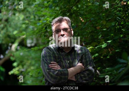 Barcelone, 09/05/2018. Entretien avec l'écrivain Sergi Pamies. Photo : Inés Baucells Archdc. Crédit : Album / Archivo ABC / Inés Baucells Banque D'Images