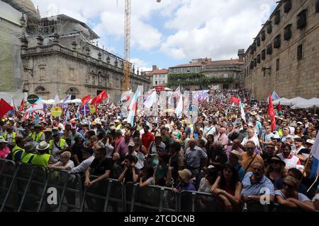 Santiago de Compostelle (Galice), 07/25/2018. Fête de Galice. Dans l'image, la démonstration. Photo : Miguel Muñiz ARCHDC. Crédit : Album / Archivo ABC / Miguel Muñiz Banque D'Images