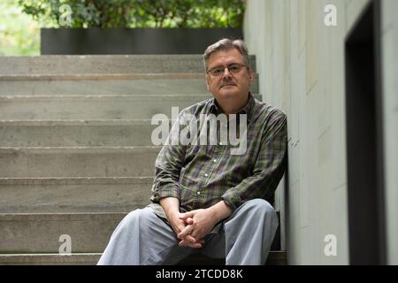 Barcelone, 09/05/2018. Entretien avec l'écrivain Sergi Pamies. Photo : Inés Baucells Archdc. Crédit : Album / Archivo ABC / Inés Baucells Banque D'Images