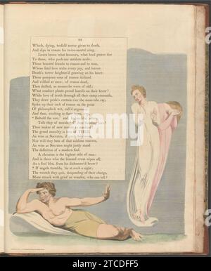 William Blake - Young's Night Thoughts, page 93, ''si les anges tremblent, 'tis at a such sight'' Banque D'Images