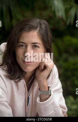 Madrid, 04/15/2018. Entretien avec Garbiñe Muguruza. Photo : Matias petit-fils Archdc. Crédit : Album / Archivo ABC / Matías Nieto Koenig Banque D'Images