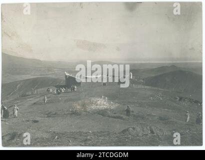 Guerre marocaine, campagne de Melilla, 1909. Un fort dans les mines. Crédit : Album / Archivo ABC Banque D'Images