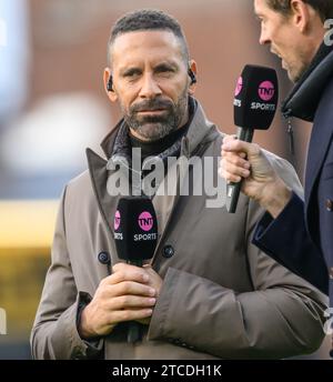 09 décembre 2023 - Crystal Palace v Liverpool - Premier League - Selhurst Park. Ex footballeur et maintenant TV Pundit Rio Ferdinand. Photo : Mark pain / Alamy Live News Banque D'Images