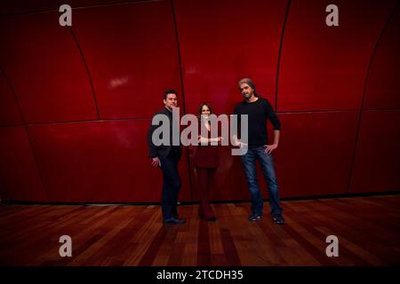 Madrid, 02/26/2018. ABC dialogue avec les réalisateurs Rodrigo Cortés, Paula Ortiz et Fernando León de Aranoa. Photo : Ángel de Antonio ARCHDC. Crédit : Album / Archivo ABC / Ángel de Antonio Banque D'Images