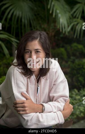 Madrid, 04/15/2018. Entretien avec Garbiñe Muguruza. Photo : Matias petit-fils Archdc. Crédit : Album / Archivo ABC / Matías Nieto Koenig Banque D'Images