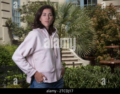 Madrid, 04/15/2018. Entretien avec Garbiñe Muguruza. Photo : Matias petit-fils Archdc. Crédit : Album / Archivo ABC / Matías Nieto Koenig Banque D'Images