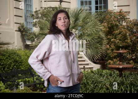 Madrid, 04/15/2018. Entretien avec Garbiñe Muguruza. Photo : Matias petit-fils Archdc. Crédit : Album / Archivo ABC / Matías Nieto Koenig Banque D'Images