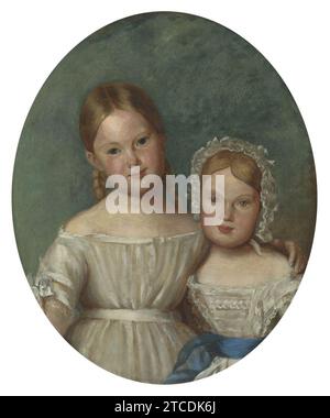 William Corden l'ancien (1797-1867) - Donna Maria (1843-1884) et Donna Antonia (1845-1913) du Portugal Banque D'Images