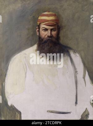 William Gilbert ('W.G') Grace par Archibald James Stuart Wortley. Banque D'Images