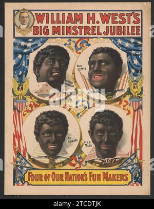 William H. West's Big Minstrel Jubilé Banque D'Images