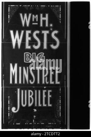 William H. West's Big Minstrel Jubilé Banque D'Images