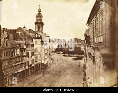 William henry Fox talbot zeil Katharinenkirche hauptwache francfort-sur-le-main 1846. Banque D'Images