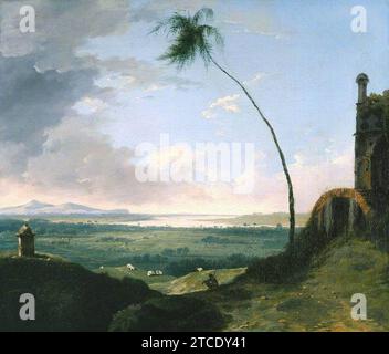 William Hodges (1744-1797) - Tombeau et vue lointaine des collines Rajmahal - T00690 - Tate. Banque D'Images