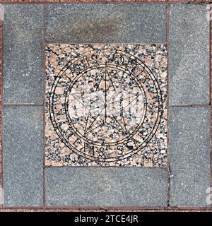 Austin, Texas - 3 novembre 2023 : étoile de Janis Joplin au Walk of stars à trinity Street à Austin Texas. Banque D'Images