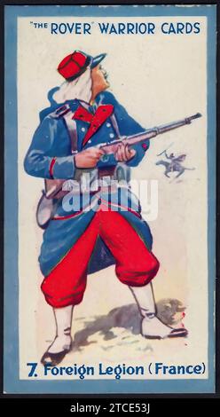 Légion étrangère française - Vintage British Tradecard Banque D'Images