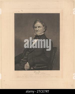 William Pennington. Président de la Chambre des représentants du 36e Congrès des États-Unis 1860 - photographié par Brady ; gravé par A.B. Walter. Banque D'Images