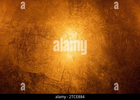 Fond doré ou dégradé radial de texture Banque D'Images