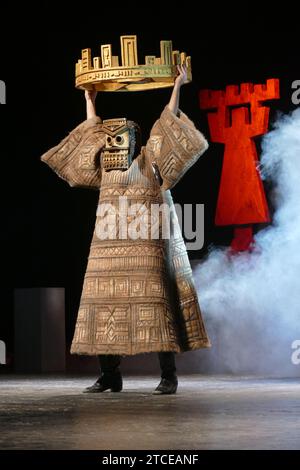 Ivano Frankivsk, Ukraine. 20 septembre 2016. Artiste émérite d’Ukraine, acteur et réalisateur Oleksii Hnatkovskyi se produit sur scène au Théâtre dramatique académique national Ivan Franko Ivano-Frankivsk à Ivano-Frankivsk, en Ukraine, sur cette photo de fichier. INUTILE RUSSIE. PAS D'UTILISATION BIÉLORUSSIE. (Photo par Ukrinform/NurPhoto) crédit : NurPhoto SRL/Alamy Live News Banque D'Images