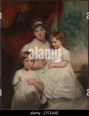 Mme John Garden (Ann Garden, 17691842) et ses enfants, John (17961854) et Ann Margaret (née en 1793) 1915 par John Hoppner Banque D'Images