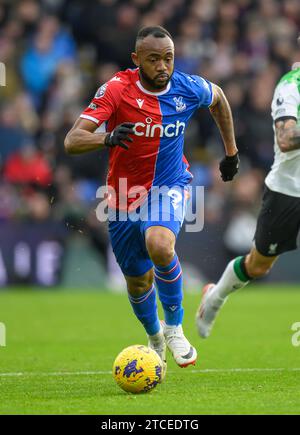 09 décembre 2023 - Crystal Palace v Liverpool - Premier League - Selhurst Park. Jordan Ayew de Crystal Palace lors du match de Premier League contre Liverpool. Photo : Mark pain / Alamy Live News Banque D'Images