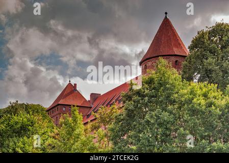 Château teutonique, 1406, à Bytów, Pomorskie, Pologne Banque D'Images