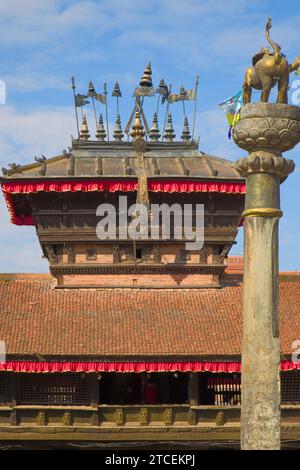 Népal, Bhaktapur, Tachapal Tol, Bhimsen Mandir, temple, Banque D'Images