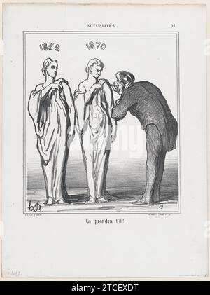 Cela fera le travail!, de «nouvelles du jour», publié dans «le Charivari» 1922 par honore Daumier Banque D'Images