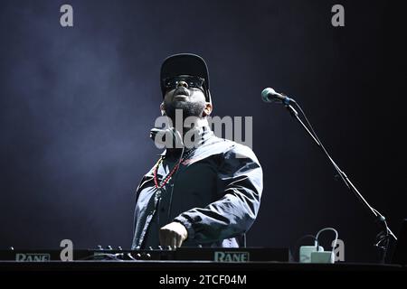 LONDRES, ANGLETERRE - DÉCEMBRE 11 : DJ Lord Asword de Cypress Hill jouant à O2 Arena, Greenwich le 11 décembre 2023 à Londres, Angleterre, Royaume-Uni. CAP/MAR MAR/Capital Pictures / MediaPunch *** Etats-Unis SEULEMENT*** Copyright : xCapitalxPicturesx/xMediaPunchx Banque D'Images