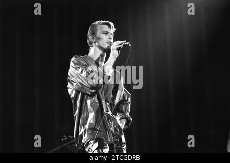 David Bowie, Providence Civic Center, 5 mai 1978. Banque D'Images
