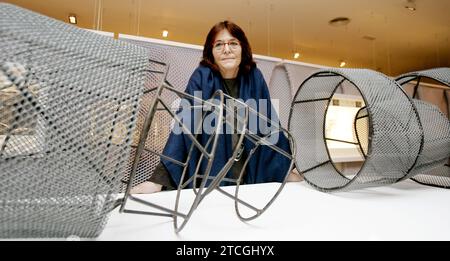 Madrid, 03/10/2007. La fondation ICO réunit dans une exposition, «Projects. Susana Solano', plus de 40 projets créés par Susana Solano pour les environnements urbains et les espaces architecturaux. Photo : Sigefredo ARCHDC. Crédit : Album / Archivo ABC / Sigefredo Camarero Banque D'Images