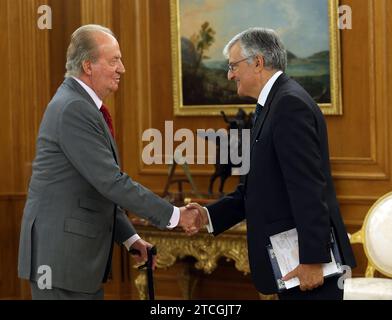 el pardo, madrid,.11-9-2013,.audience au palais zarzuela de HM le roi au procureur général de l'état eduardo torres dulce.-photo ernesto acute.archdc Ernesto Agudo. Crédit : Album / Archivo ABC / Ernesto Agudo Banque D'Images