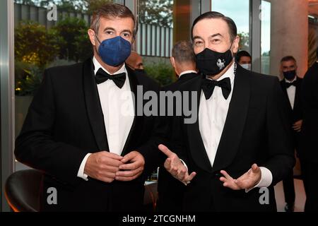 Madrid, 06/22/2021. Les rois d'Espagne Don Felipe et Doña Letizia remettent les prix Mariano de Cavia, Luca de Tena et Mingote à Javier Cercas, José María Carrascal et Ricardo. Photo : de San Bernardo. ARCHDC. Crédit : Album / Archivo ABC / Eduardo San Bernardo Banque D'Images
