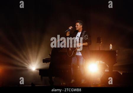 Madrid, 12/05/2016. Concert par Alejandro Sanz. Photo : Oscar del Pozo. Archdc. Crédit : Album / Archivo ABC / Oscar del Pozo Banque D'Images