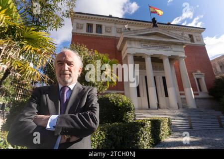 Madrid, 12/02/2021. Santiago Muñoz Machado, directeur de l'Académie royale espagnole (RAE). Photo : Matías Nieto. Archdc. Crédit : Album / Archivo ABC / Matías Nieto Koenig Banque D'Images