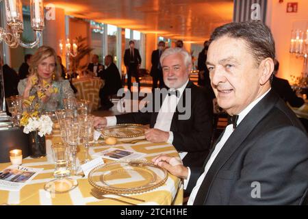 Madrid, 06/22/2021. Les rois d'Espagne Don Felipe et Doña Letizia remettent les prix Mariano de Cavia, Luca de Tena et Mingote à Javier Cercas, José María Carrascal et Ricardo. Photo : de San Bernardo. ARCHDC. Crédit : Album / Archivo ABC / Eduardo San Bernardo Banque D'Images