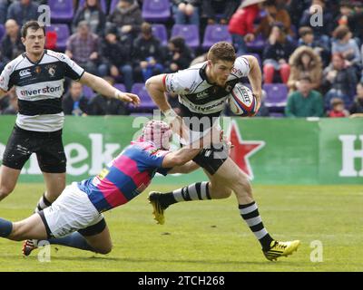 Valladolid, 04/17/2016. Finale de la King's Rugby Cup, entre vrac quesos Entrepinares et El Salvador. Photo Fernando Blanco Archdc. Crédit : Album / Archivo ABC / Fernando Blanco Banque D'Images