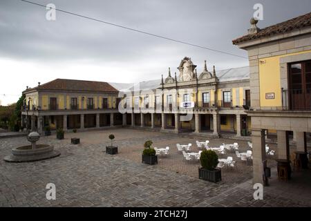 Brunete (Madrid) 04/28/2016. Vue sur la Plaza Mayor. Photo : Isabel Permuy Archdc. Crédit : Album / Archivo ABC / Isabel B Permuy Banque D'Images