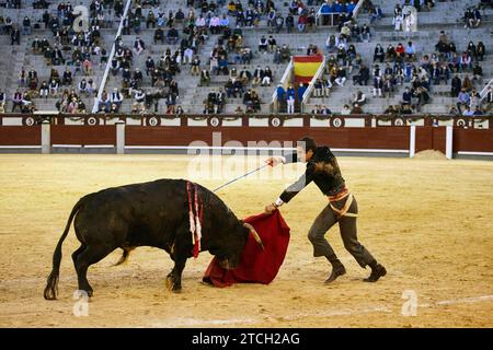 Madrid, 05/02/2021. Arène Las Ventas. Fête de la tauromachie pour mai 2, un jour férié dans la Communauté de Madrid. C’est la première corrida après que la plaza ait été fermée pendant plus d’un an en raison de la pandémie de Covid. Les toreros sont présents : Diego Ventura, Enrique Ponce, Julián López EL Juli, José María Manzanares, Miguel Angel Perera, Paco Ureña et Guillermo García. Photo : Guillermo Navarro. ARCHDC. Crédit : Album / Archivo ABC / Guillermo Navarro Banque D'Images