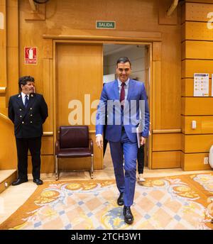 Madrid, 06/07/2022. Séance de contrôle pour le président Pedro Sánchez au Sénat et avec la première intervention du président du Parti populaire, Alberto Núñez Feijóo. Photo : Ángel de Antonio. ARCHDC. Crédit : Album / Archivo ABC / Ángel de Antonio Banque D'Images