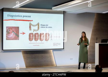 Madrid, 03/30/2022. ABC Health Forum, 'cancer du côlon. Prévention et traitement ». Intervenants : José Ignacio Martín Valdés, Santiago González, Pedro Robledo, Ricardo Cubedo, Pilar Sánchez Vera, Irene López Rojo et Ana Garnica. Photo : Isabel Permuy. ARCHDC. Crédit : Album / Archivo ABC / Isabel B. Permuy Banque D'Images