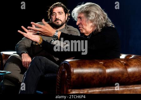 Madrid, 03/04/2022. Le chanteur de flamenco José Mercé présente son nouvel album 'Oripando', produit par Antonio Orozco au Cinesa Príncipe Pío. Photo : de San Bernardo. ARCHDC. Crédit : Album / Archivo ABC / Eduardo San Bernardo Banque D'Images