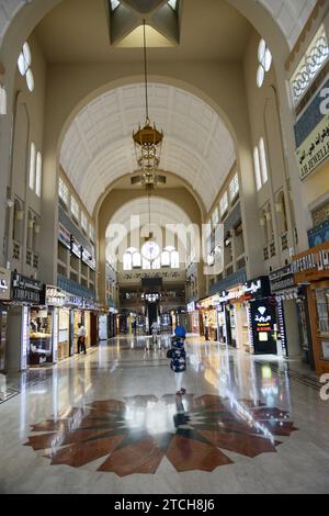 Le souk bleu sur la corniche à Sharjah, Émirats arabes Unis Banque D'Images