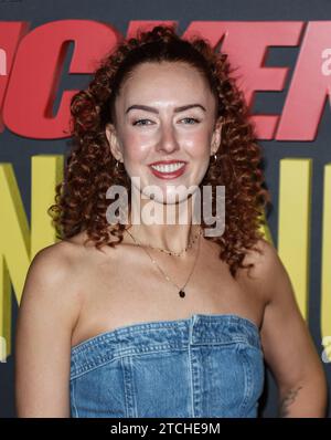 Londres, Royaume-Uni. 10 décembre 2023. Josie Sedgwick-Davies a assisté à la première britannique de Chicken Run : Dawn of the Nugget à Picturehouse Central à Londres. Crédit : SOPA Images Limited/Alamy Live News Banque D'Images