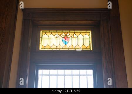 Bureaux administratifs à, Ohio State Reformatory, prison historique située à Mansfield, Ohio Banque D'Images