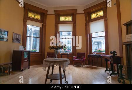 Bureaux administratifs à, Ohio State Reformatory, prison historique située à Mansfield, Ohio Banque D'Images