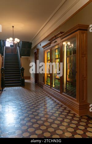 Bureaux administratifs à, Ohio State Reformatory, prison historique située à Mansfield, Ohio Banque D'Images