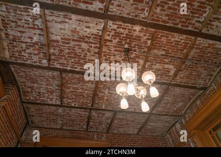 Bureaux administratifs à, Ohio State Reformatory, prison historique située à Mansfield, Ohio Banque D'Images